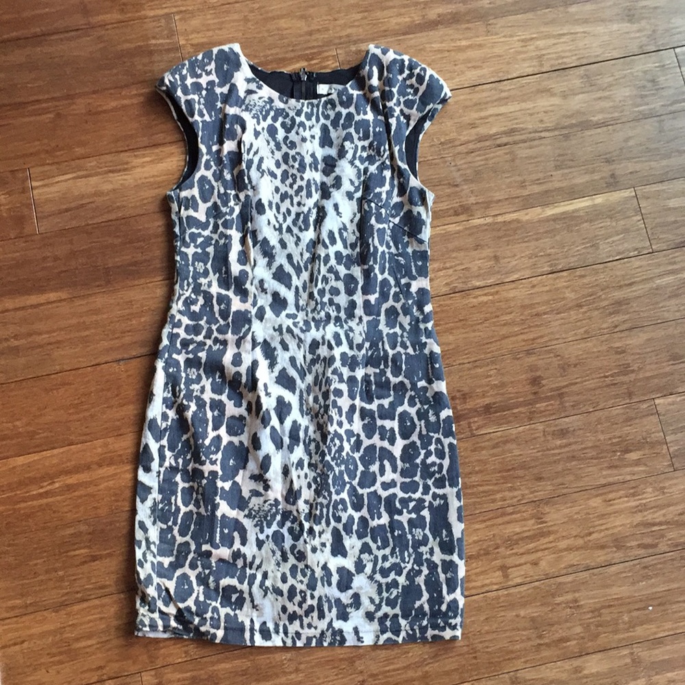 Cheetah print mini dress